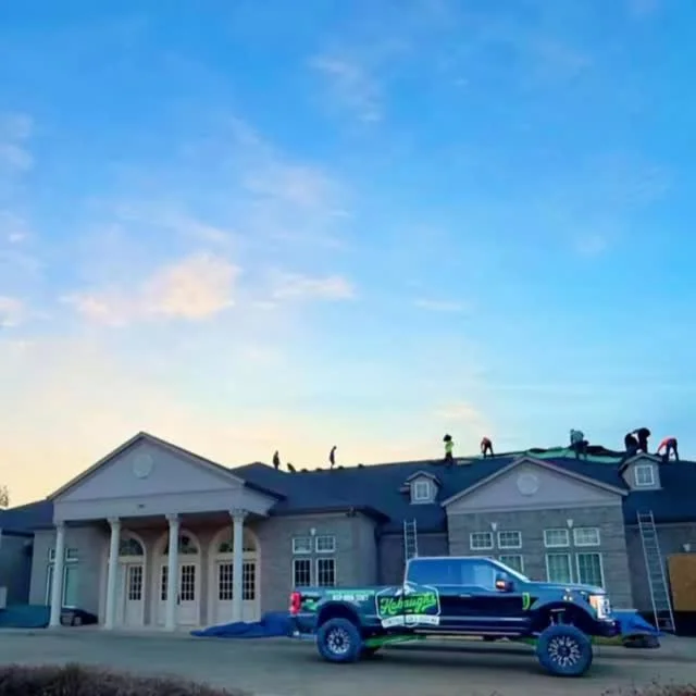 Recent roofing project